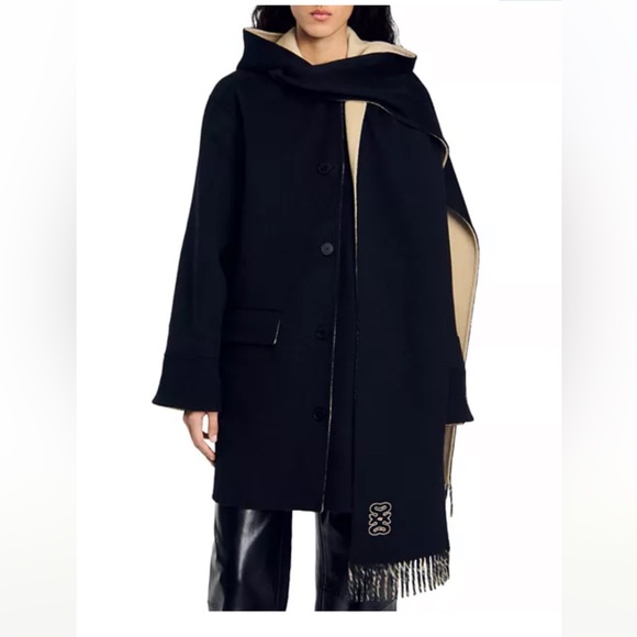 Jalen Wool Hooded Coat - Picture 1 of 6